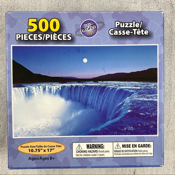 Two 500 Piece Jigsaw Puzzles CN Tower and Niagra Falls 17 x 10.75 inches NEW - Picture 2 of 8